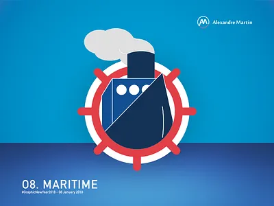Boat Ilustration boat graphic new year illustration illustrator maritime sea
