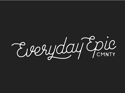Epic design graphic handlettering lettering moonlike typography