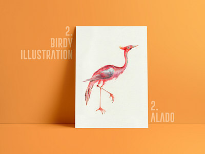 Birdy 2 art artwork color concept design graphic design graphics handmade nature orange