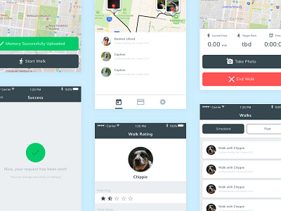 UI Redesign | Mobile App app design dog interface ios location map mobile ui