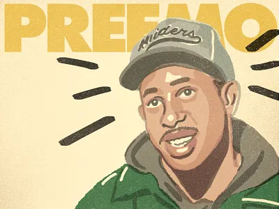 Preemo 90s hip hop beatmaker boom bap dj premier drawing hip hop illustration mpc portrait premier procreate producer
