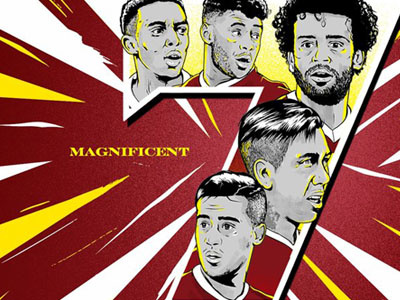 Magnificent football illustration liverpool soccer vector