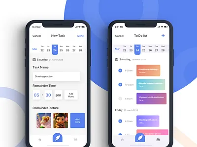 To do app exploration app do events gradients ios iphone task to x