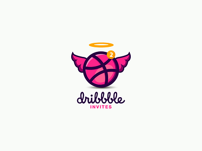 Dribbble Invite design draft dribbble icon invitation invite invites logotype mark vector