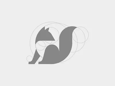 Fox grid animal design fox grid identity illustration logo logotype mark symbol