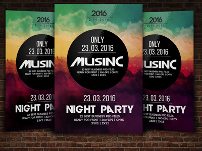 Music Flyer Template business business flyer clean company corporate business flyer music flyer template