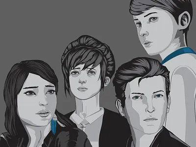 Kids - Life is Strange adventure character game gaming illustration life is strange pc playstation portrait poster vector xbox