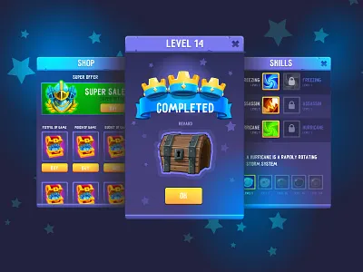 mobile game ui game