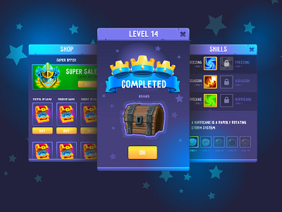 mobile game ui game