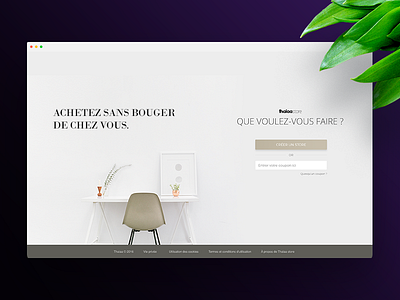 Thalaa store clean ecommerce flat landing page layout minimal modern store web webdesign website