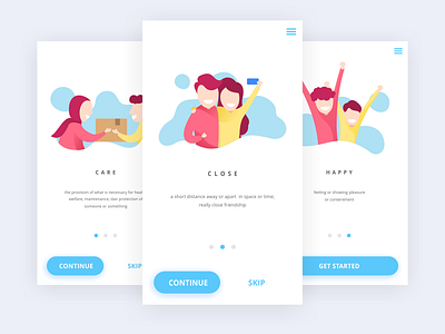 Initial Screen - Proyek Langit clean minimalism mobile app simple uiux user experience user interface vector