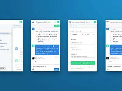 Wonder Chat chat conversation ios mobile ui ux