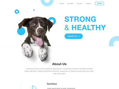 Animal Clinic Lander animals dog healthy lander landing page puppies strong