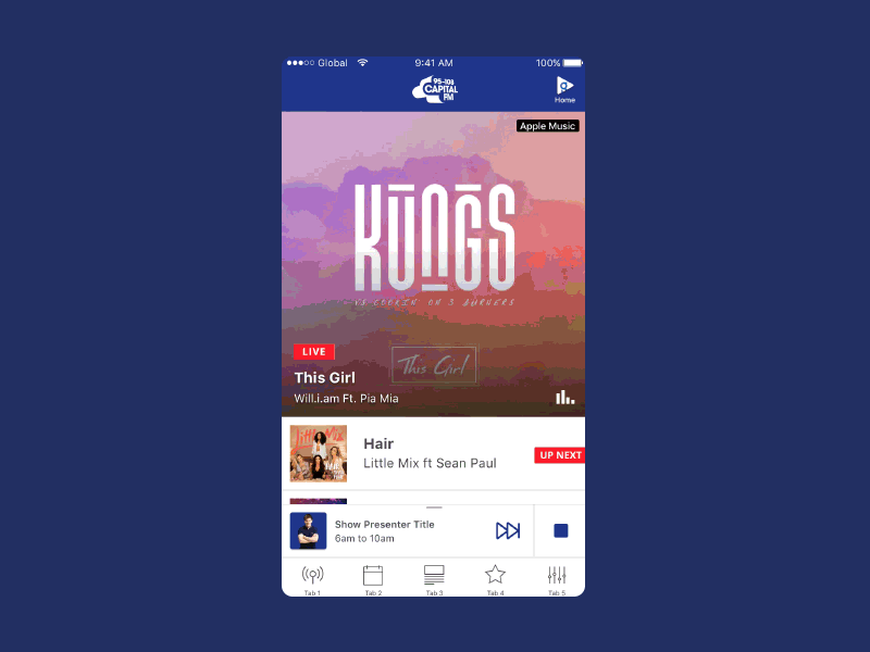 Transition from Live Radio to Custom Radio custom radio live radio skip skip songs transition