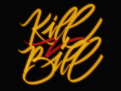 Kill Bill calligraphy ipadpro kill bill letras lettering letters procreate