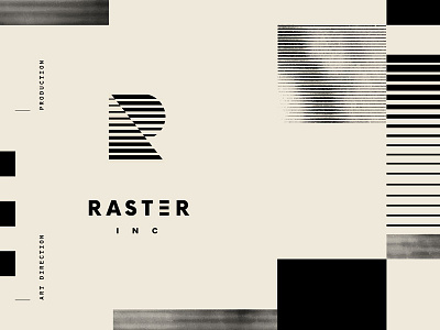 R INC branding geometry identity layout logo