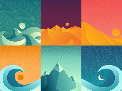 Environments II dunes environment environments mountains nature sand series waves