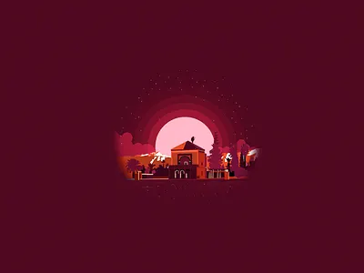 Menara gardens illustration atlas gardens marrakech menara menara gardens morocco sunrise