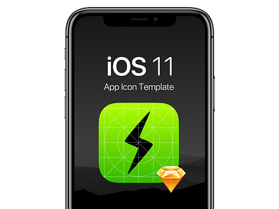 iOS 11 App Icon Template app icon apple automate ios iphone iphone x sketch sketch template symbols template timesaver