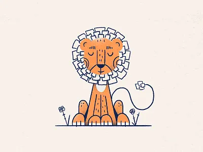 Little Lion all the pretty colors animal baby room cute lion nathan walker