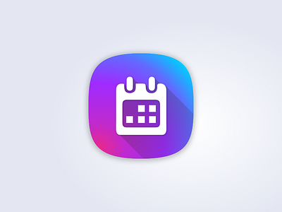 Oi Rooms app icon android app appicon blue brazil calendar gradient icon oi pink purple