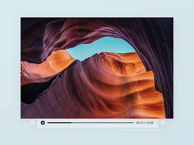 100 Day Challenge Day 16 - Video Player 016 100dayui day 16 nature ui uichallange video player