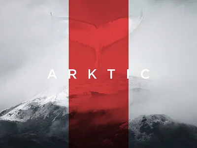 First screen for web studio clean full screen keith mountain nature north red typography web design