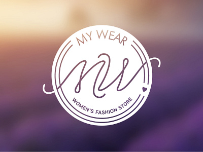 My Wear shop logo design branding clothes ecommerce female logo shop store vector wear