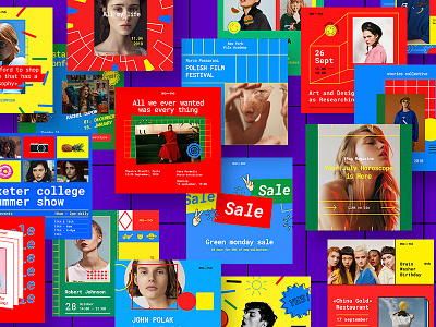 Mono Social Media Kit. BIG Update blog color facebook icons instagram kit lifestyle model social media template web
