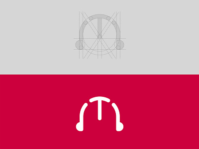 "Tar2a3a" radio | Logo design brand branding concept graphic grid system grids icon logo mark radio red symbol