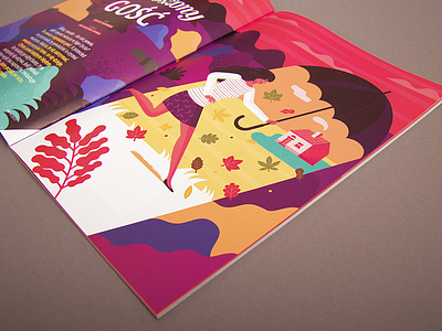 Illustration for Psychology magazine artwork blue break illustration psychology sky woman