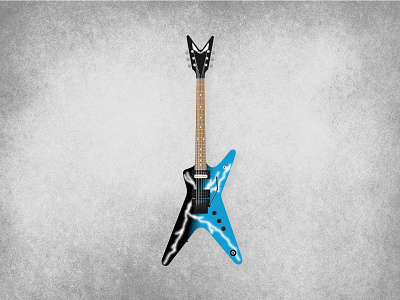 Dean from Hell dean guitar dimebag guitar illustration illustrator pantera vector