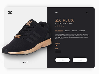 Single Product UI Design adidas daily ui dailyui 012 digital design uidesign user interface