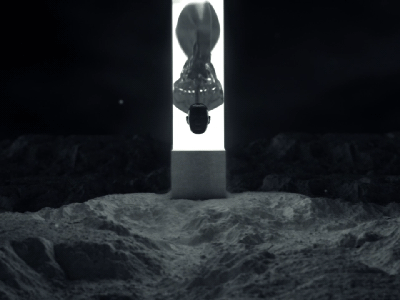 Autodestruction 3d animation art brain dark head skull