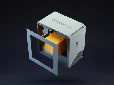 PCPP3D 3d c4d cinema4d computer icon logo pcpartpicker