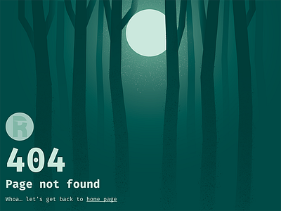 404 404 doodle forest gloomy illustration illustrator night pagenotfound trees vector