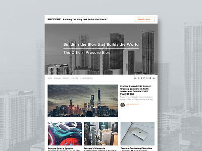 Procore Blog Redesign blog