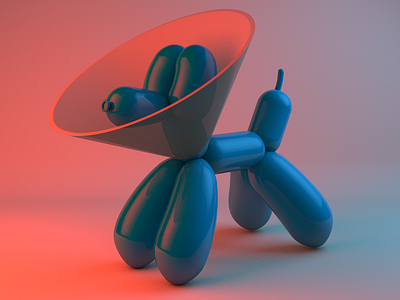 Damaged Koons 3d art artwork c4d illustration