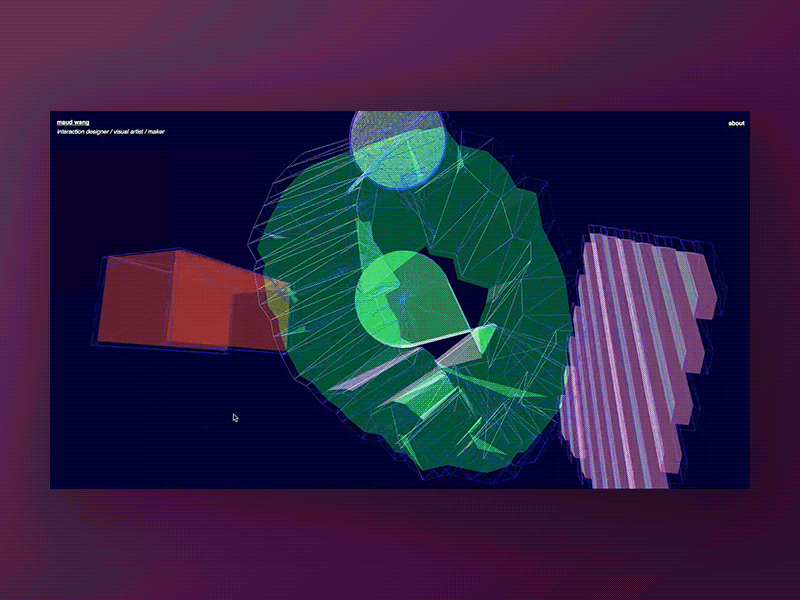 WebGL Experiments by Maud Wang on Dribbble
