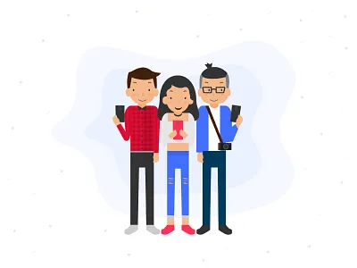 Millenials illustration people vector