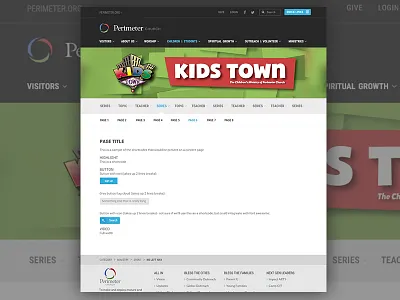 Perimeter Church Navigation Redesign navigation redesign