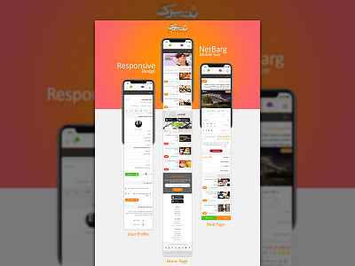 NetBarg (daily deal website) daily deals deals coupons landing page netbarg profile ui ux web webdesign website