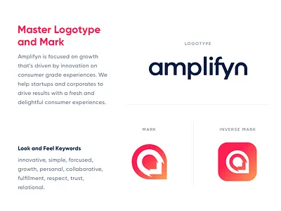 Master Logotype for Amplifyn branding design logo logotype