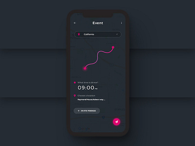 Event Location android app application illustrator ios location map photoshop taxi ui ux