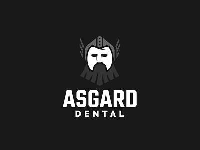 Asgard Dental asgard dental dentist logo marvel odin teeth thor tooth white space