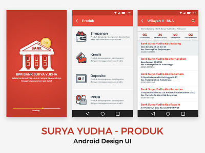 Surya Yudha Produk Desain android android design android ui bank bank app design design ui