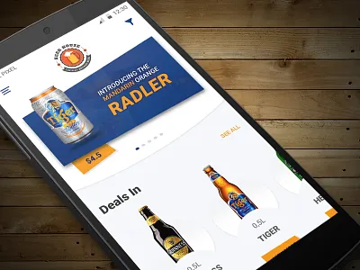 Beer House - The Bar App | Concept android app bar bar app beer beer app mobile app restaurant app ui user interface