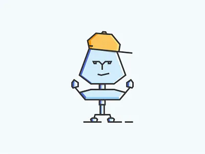 Chairman cartoon chair character illustrator man powers stroke super