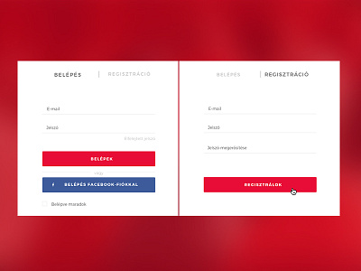 Login vs. Registration form form login login form registration registration form sign in