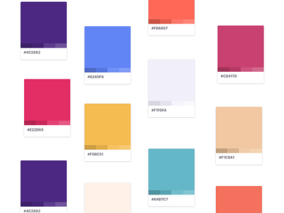 Color Exploration brand color colors hex palette scheme shade tint